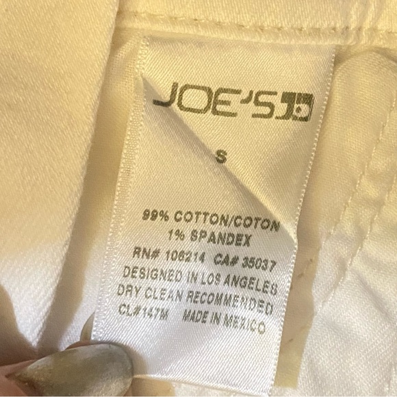 JOE’S Nicky off white shorts stretchy jean overalls - Picture 10 of 14